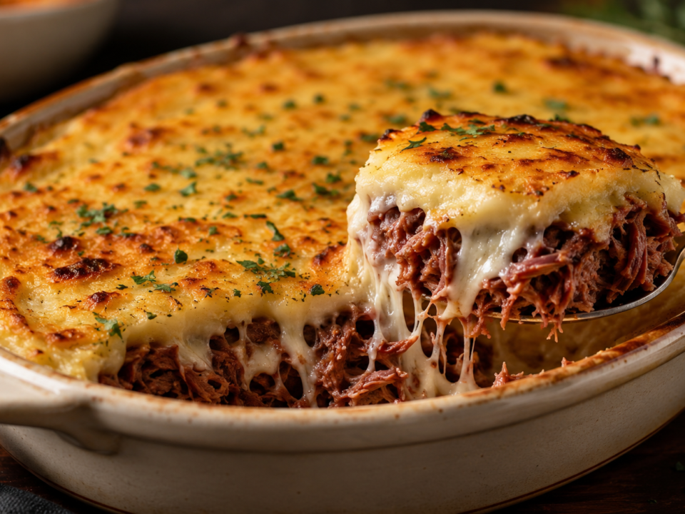 Escondidinho de carne seca com Catupiry